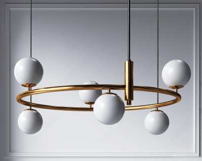 现代时尚吊灯3D模型下载